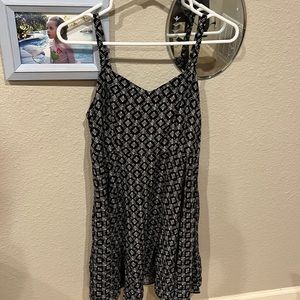 Black and white cami dress